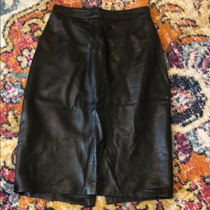100% leather Forenza skirt, 6